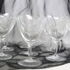 Set of 11 crystal walking glasses, 1940
