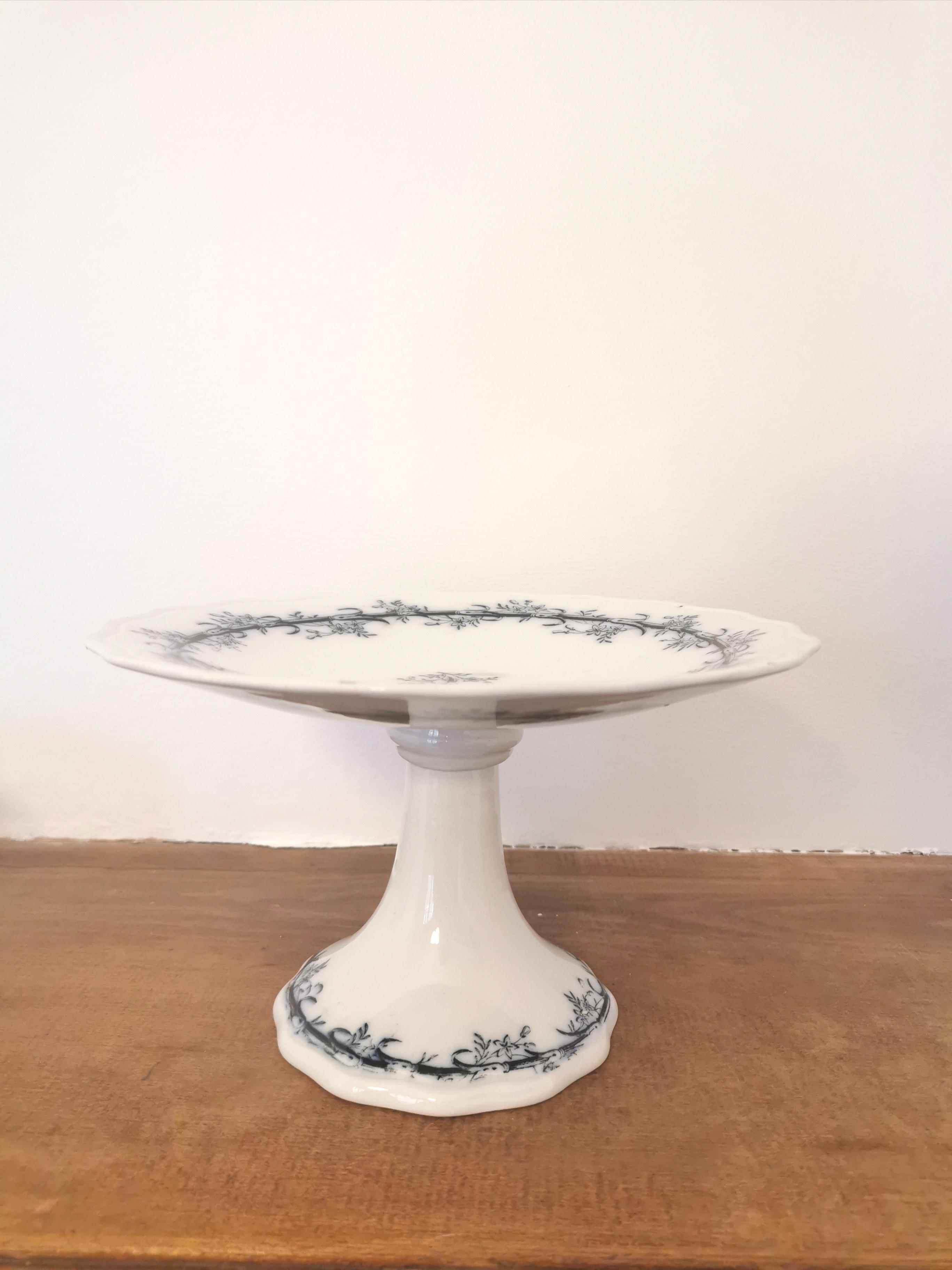 English earthenware compotier Brown Westhead Moore - Co