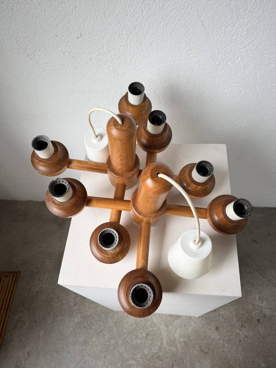 Paire de suspensions Ikea en pin 1980