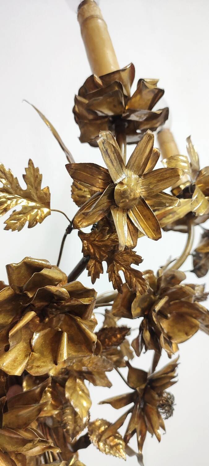 Pair of brass appliques. France, 1960s.