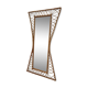 Large and unusual rattan mirror from the 1960s