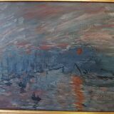 Oil painting - reproduction of Monet's Impression, rising sun