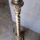 Lampadaire bois sculpté argenté epoque 1940