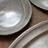 3 trays in silver metal