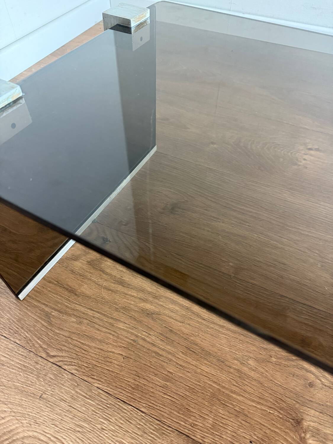 Glass coffee table from the 70s