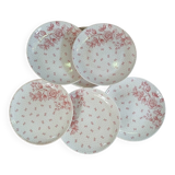 7 antique dessert plates Gien