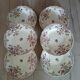 6 assiettes creuses Terre de fer polychrome