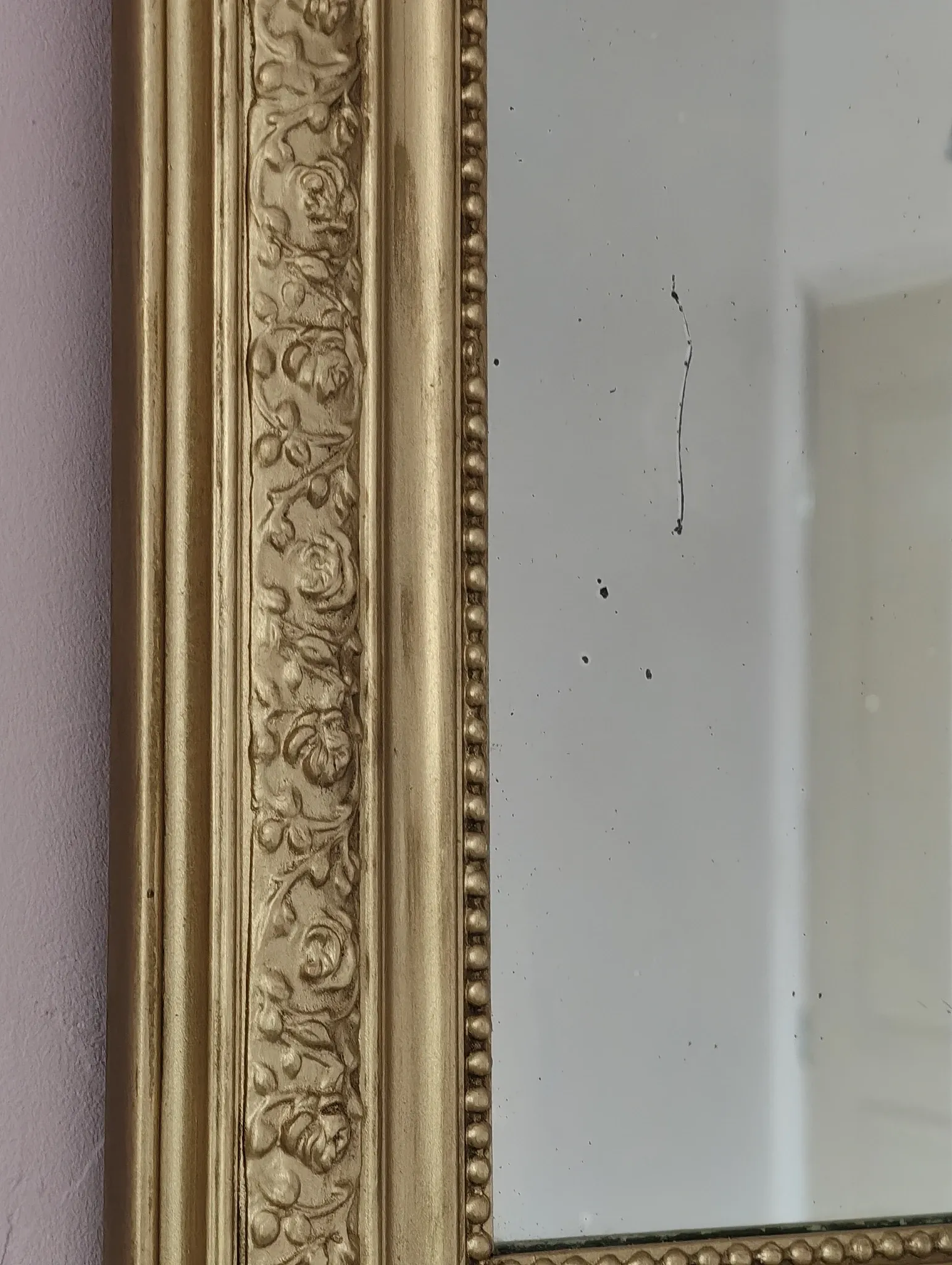 Louis Philippe mirror with ornate frame