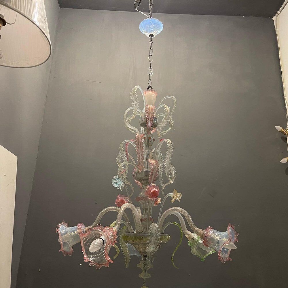 Venetian Chandelier in Murano Glass, 1960s