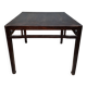 ancient Asian table, made of solid wood with a dark brown patina