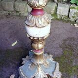 Wooden floor lamp base