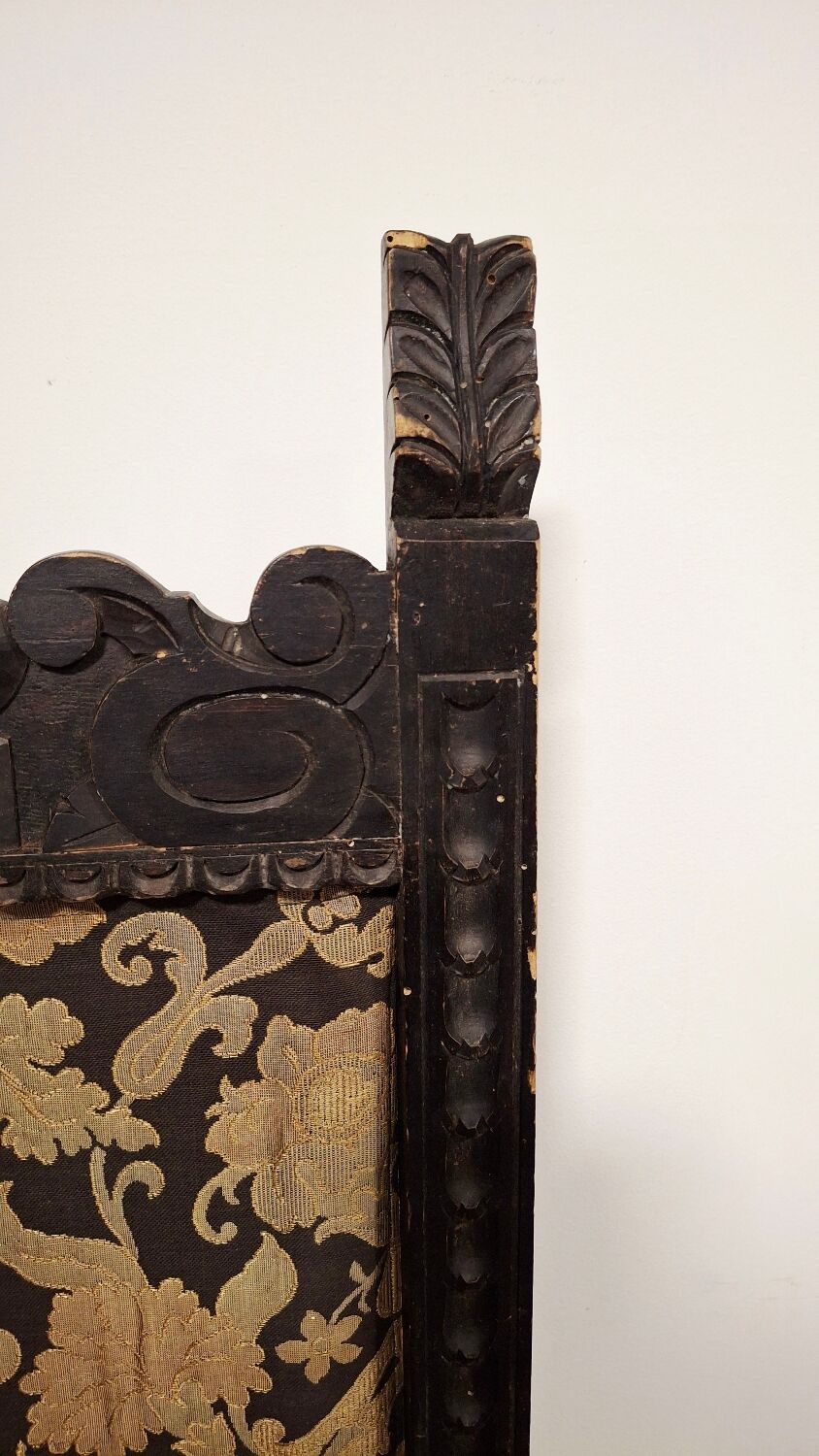 Antique Hand-Carved Wooden Room Divider