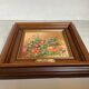 Oil painting frame on hardboard flowers by Magda Verschaeve