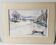 Watercolor on cardboard frame, canal view, signed Jean. Signature to be identified.