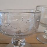 Bubbled glass cups