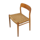 Niels Møller Model 75 oak papercord dining chair for J.L Møller