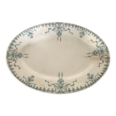 Oval porcelain dish of Gien Terre de fer "Venice"