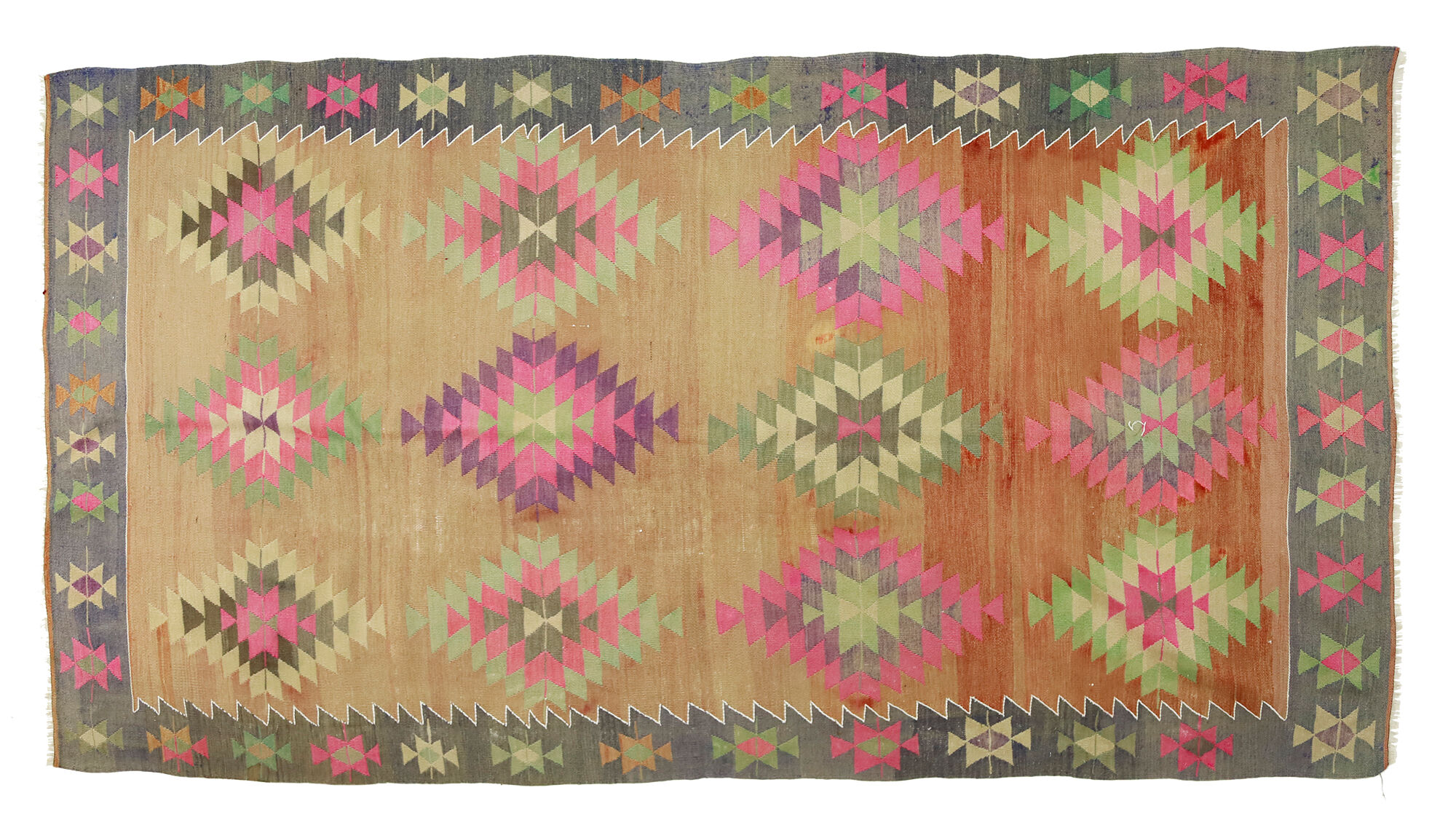 Anatolian handmade kilim rug 300 cm x 195 cm