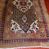 Handmade antique Persian camel hair runner 4' x 15.2' (122cm x 463cm) 1880s - 1B556