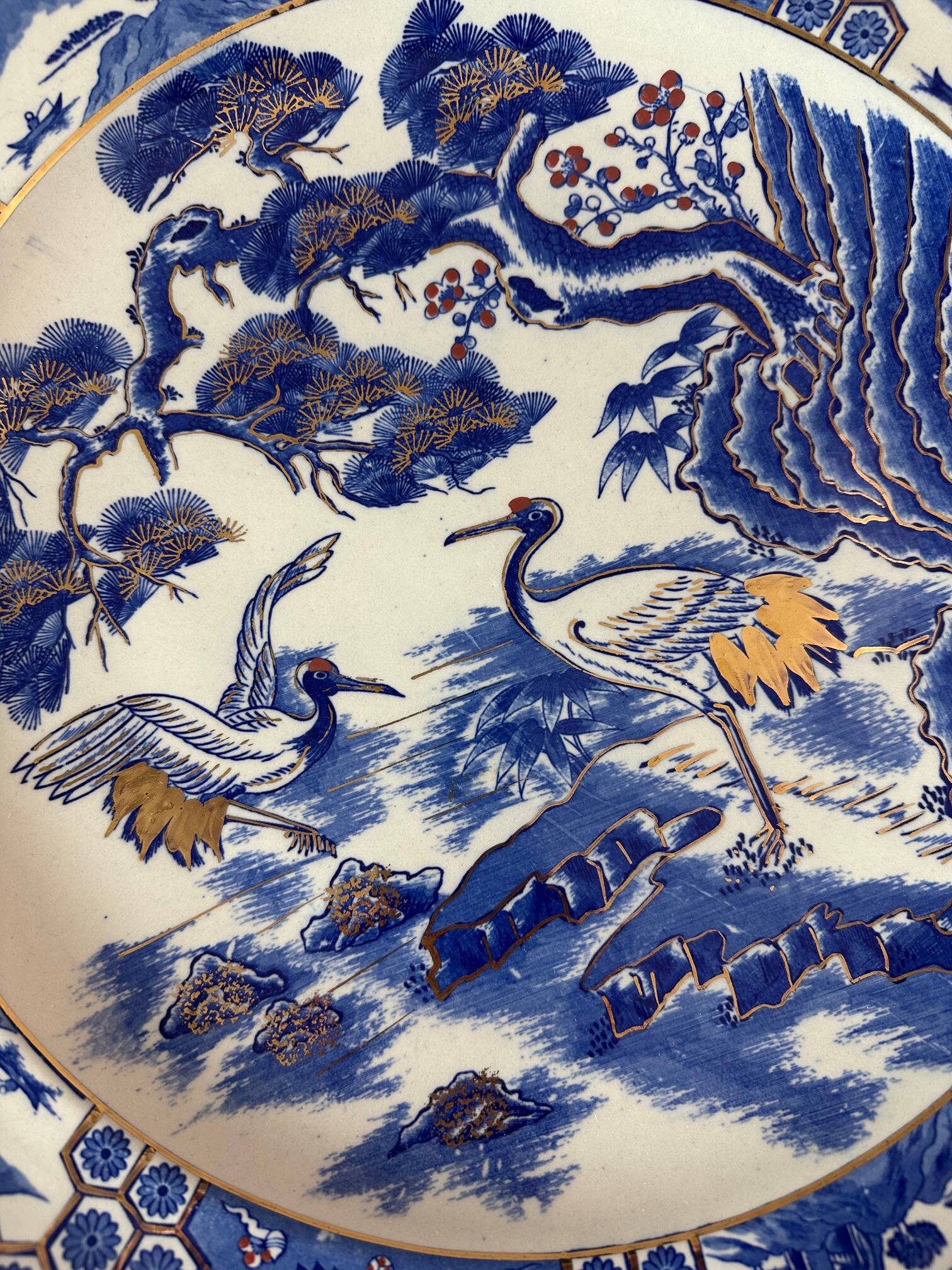 Large Japanese Porcelain Dish