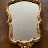 Louis XV style shell mirror in wood gilded with fine gold
