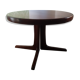 Danish extendable round table on central support