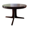 Danish extendable round table on central support