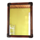 Antique mirror in bamboo and woven leather