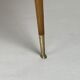 Italian round table with tapered brass leg ends, 1950s