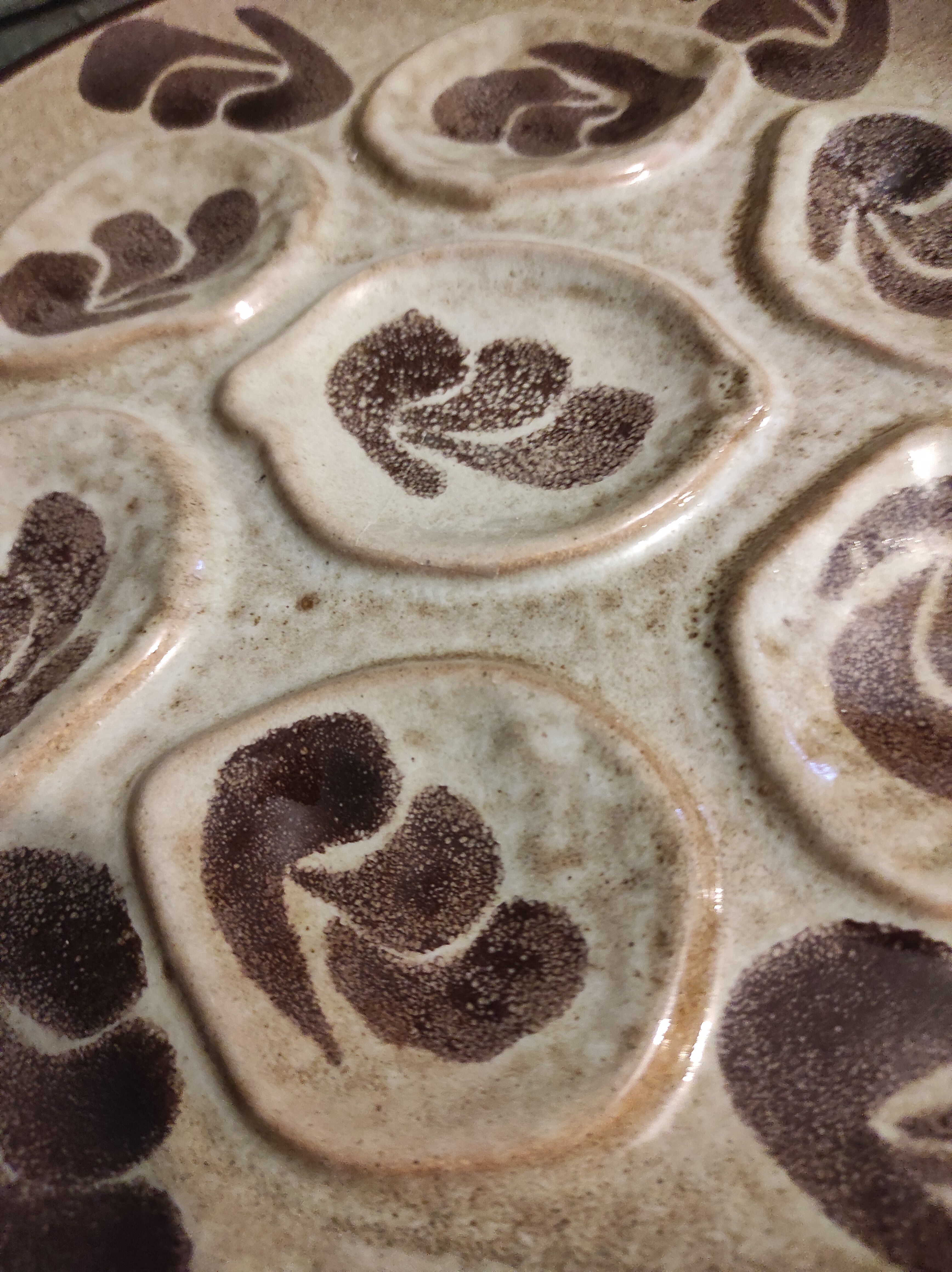 French vintage Pornic oyster plate