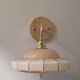 Art Deco wall lamp in marbled pink Clichy glass