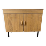 Vintage chest of drawers / cabinet with steel legs