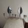 2 chrome candlestick wall lights from the 70s