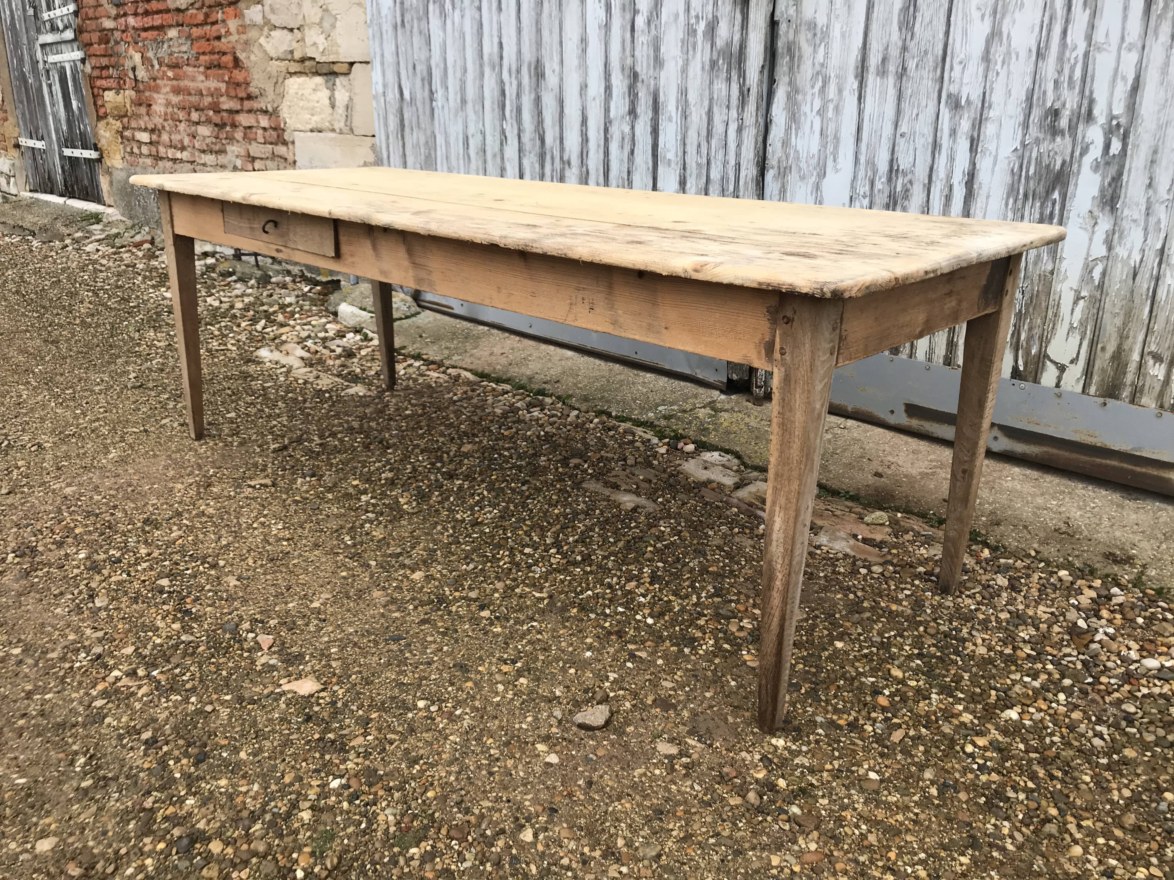 Old pine farm table