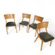 4 x Wooden Dining Benchairs 136 / Chairs by Stol Kamnik / 1960s / Slovenia