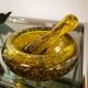 Vintage mortar and pestle from the glassworks of Biot 70s