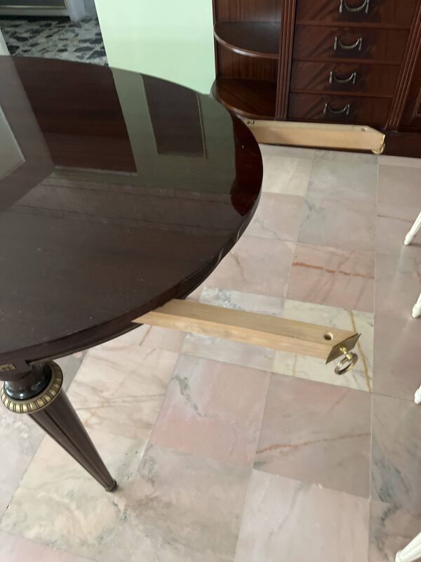 Table ovale extensible style Louis XVI