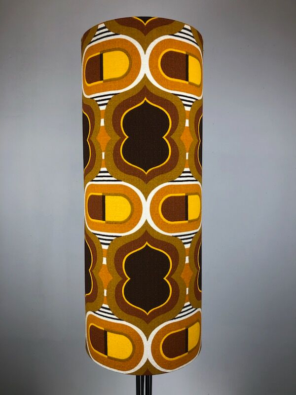Lampshade Pill H75 D30 - vintage fabric 1970's