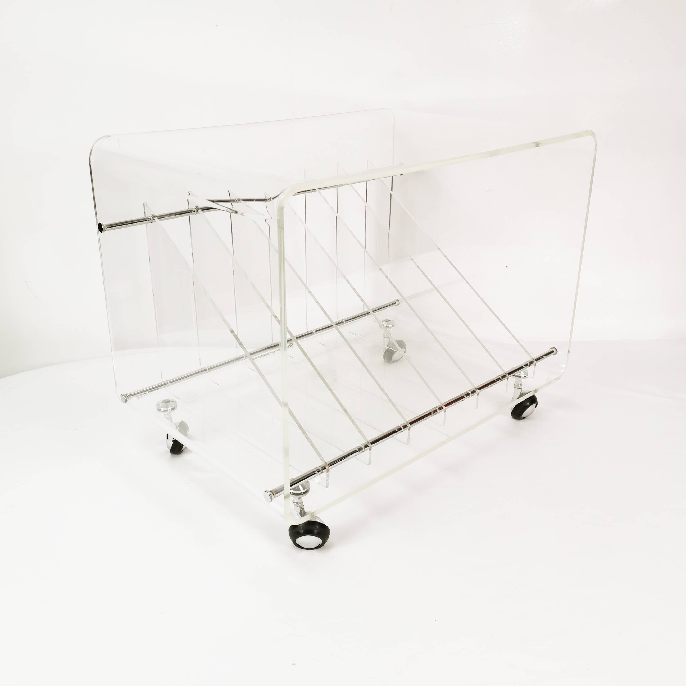 Space-age vinyl record cabinet, Roche Bobois, designed by M. Dumas, France