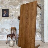 Vintage farm table with spindle legs.