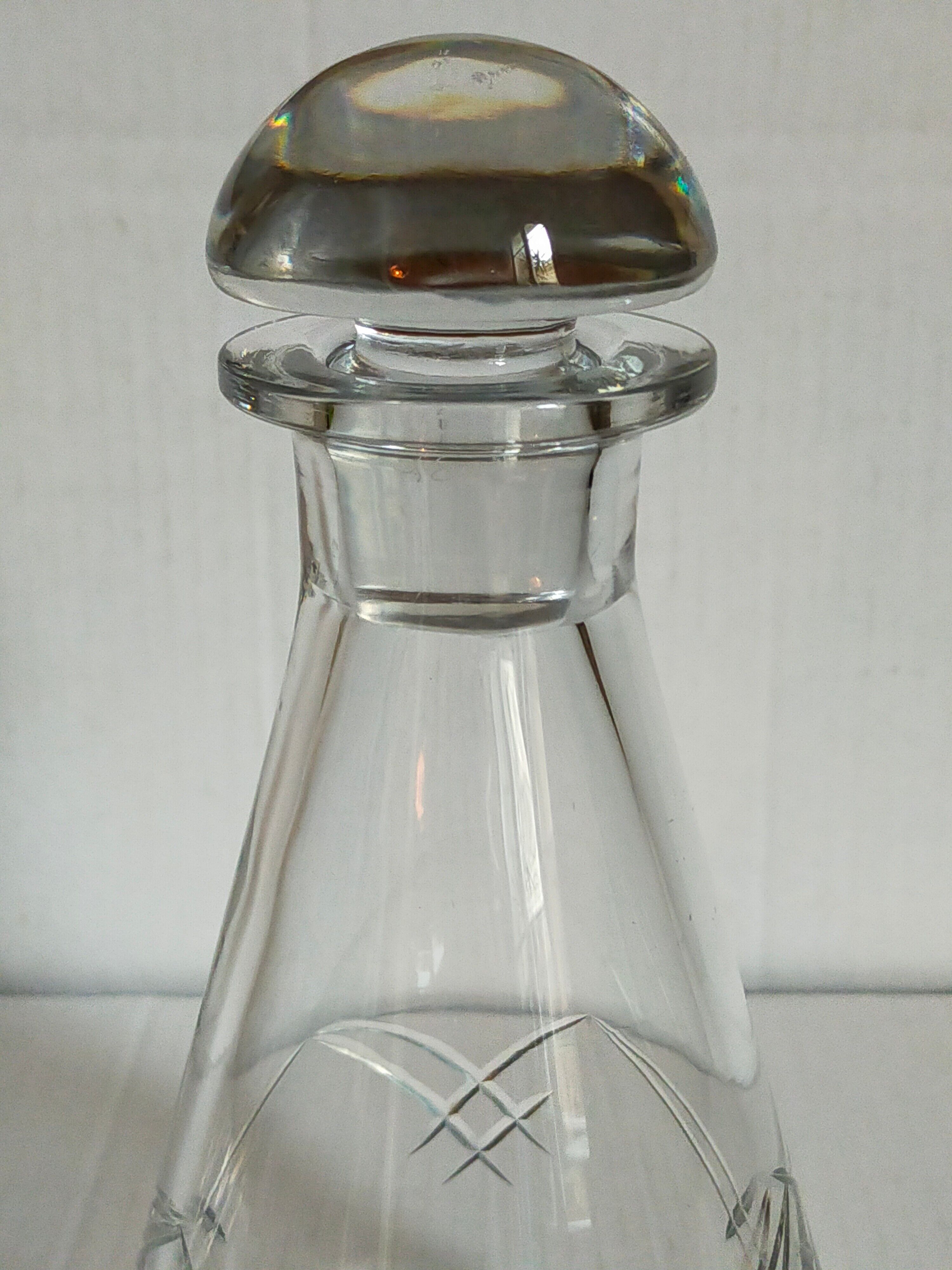 Art-Deco crystal decanter early twentieth century