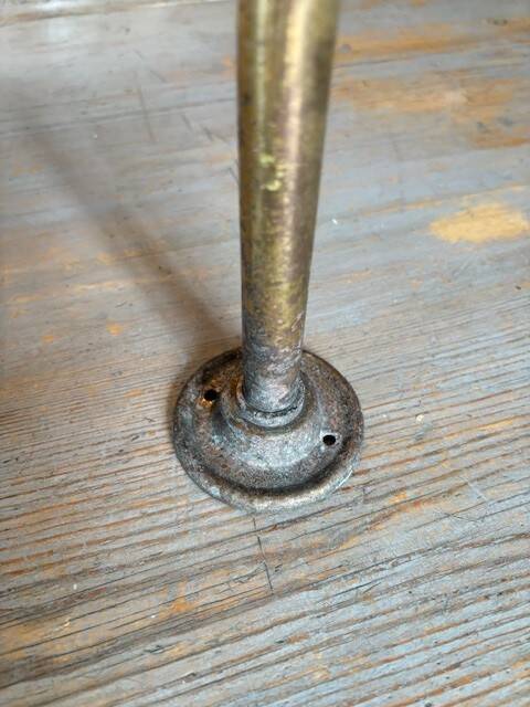 2 industrial brass wall lights - Denmark 70s-80s