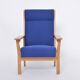 Reupholstered Danish Mid-Century Modern GE 181 a Chair by Hans Wegner for GETAMA