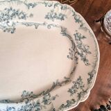 Rectangular plate in semi-porcelain