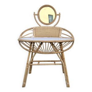 coiffeuse en bambou années