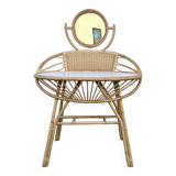 Anne bamboo dressing table vintage, 1960s