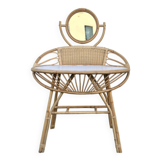 Anne bamboo dressing table vintage, 1960s