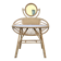 Anne bamboo dressing table vintage, 1960s