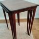 Vintage Danish nesting tables in teak.