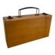 Old wooden briefcase